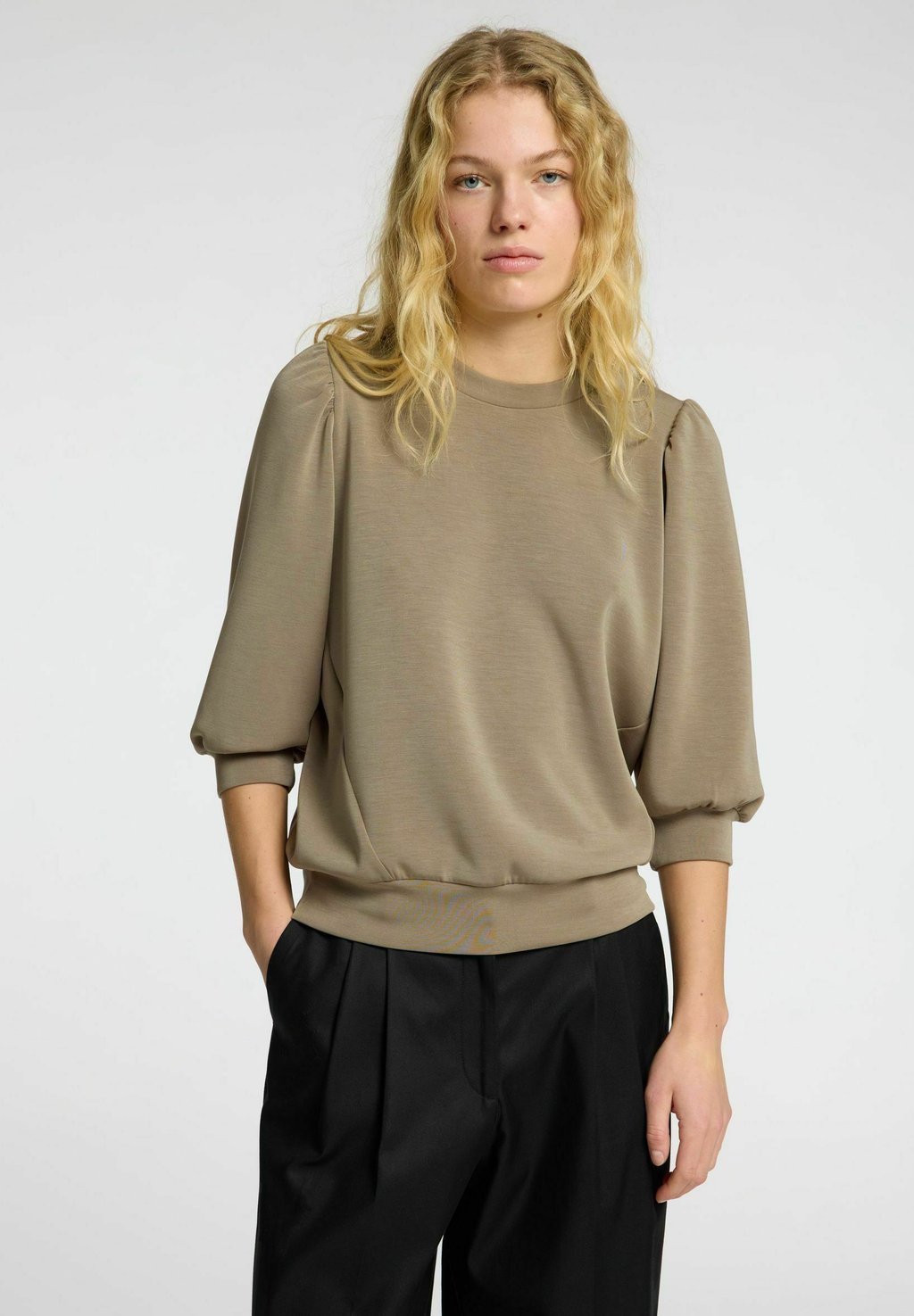 

Толстовка SLFTENNY 3/4 Selected Femme, серый
