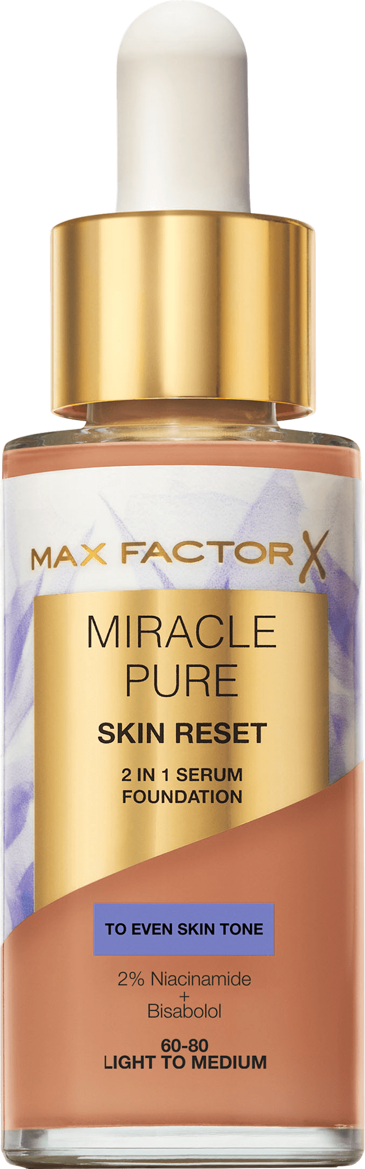 

Тональный крем MAX FACTOR Foundation Miracle Pure Skin Reset 60-80 Light To Medium, 30 ml