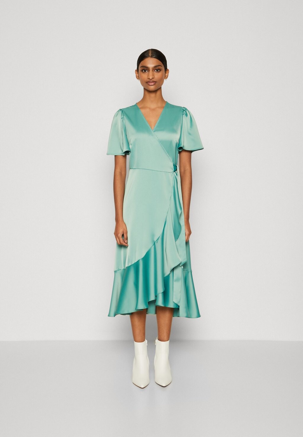 

Коктейльное платье / Вечернее платье YASTHEA MIDI WRAP DRESS Yas Petite, зеленый, Черный, Коктейльное платье / Вечернее платье YASTHEA MIDI WRAP DRESS Yas Petite, зеленый