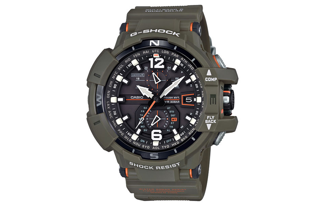 

Мужские часы MASTER OF G-AIR серии GW-A1100KH-3AQ черные CASIO