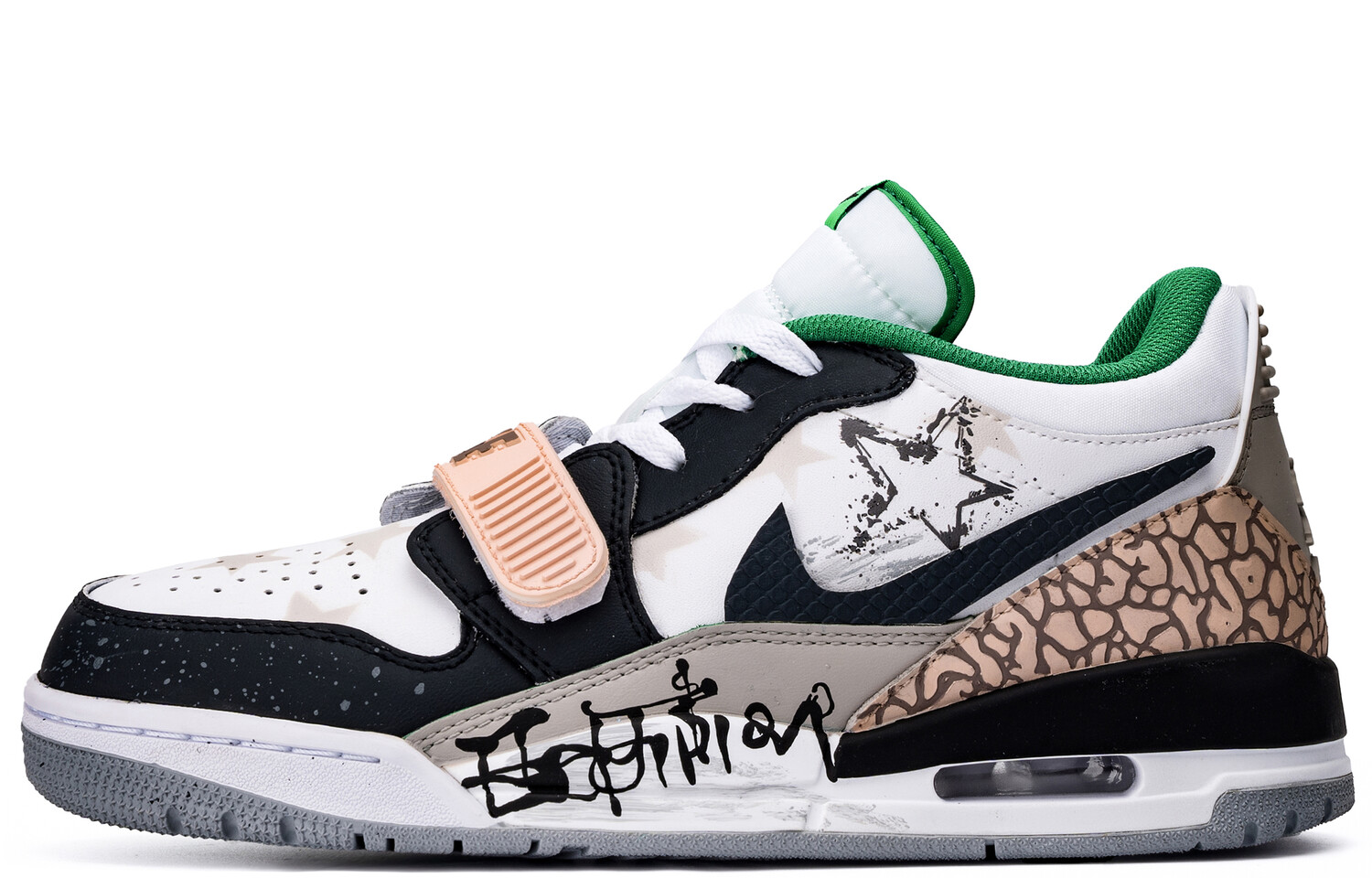 

Кроссовки Jordan Legacy 312 Vintage Basketball Shoes Men Low-top Black/White/Brown, черный