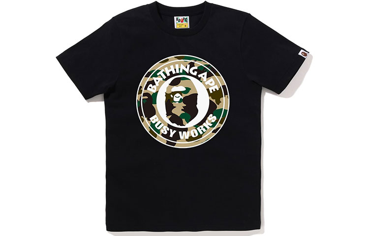 

Футболка женская A BATHING APE, черный/бежевый