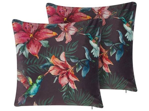 

Подушка Beliani 2 шт DICHONDRA, 45x45x45 см цвет blau/grün/multicolor/rot