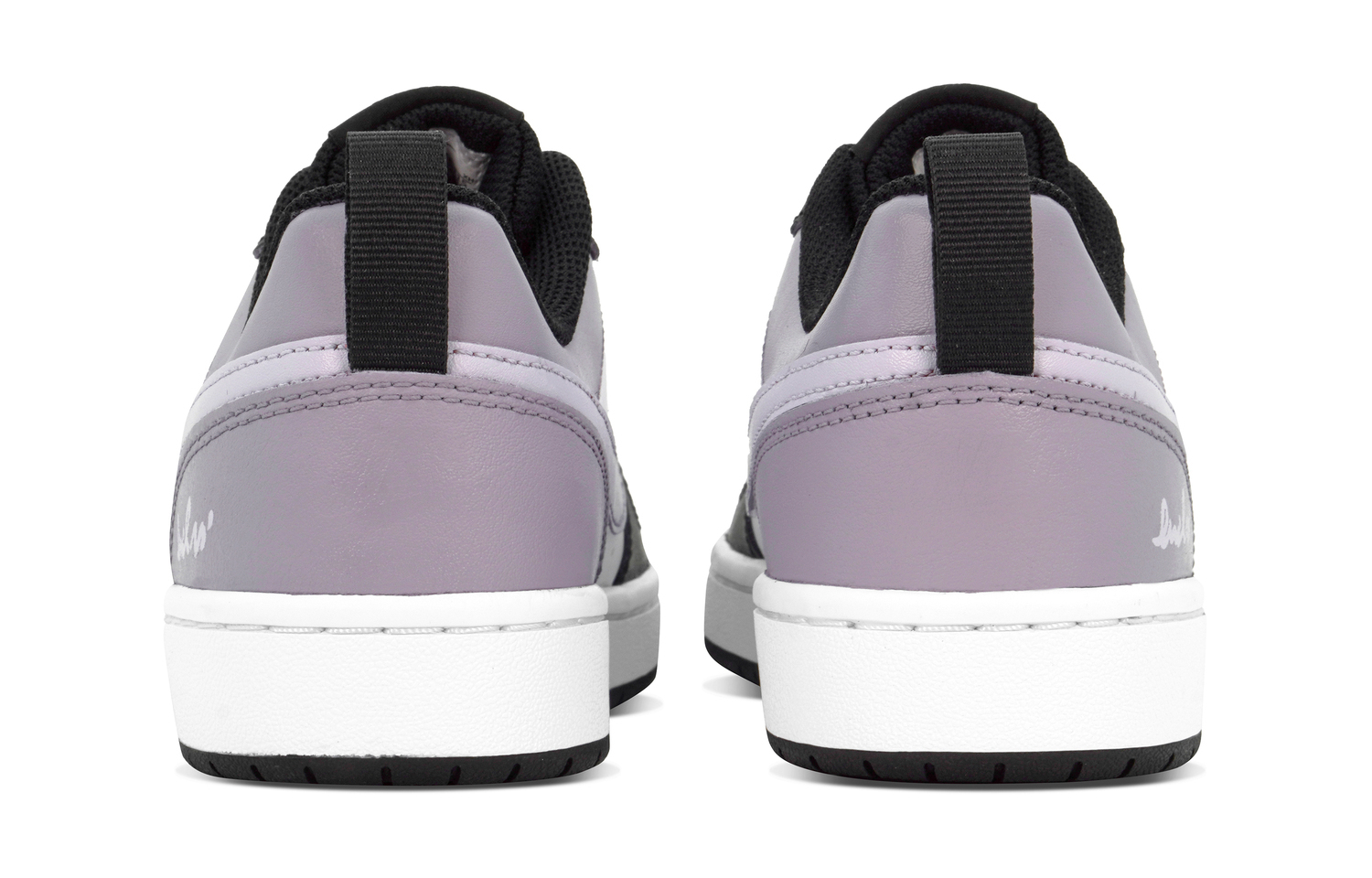 Nike Борцыкие кроссовки для скейтбординга DEER Dreamy Purple Smoke Abrasion Resistant низкие детские черно-фиолетовые для подростков — фото 4
