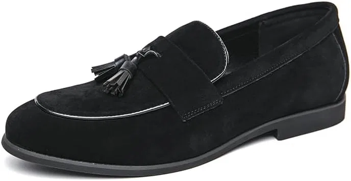 Лоферы велюровые мужские, без бренда, Black Senlongbao