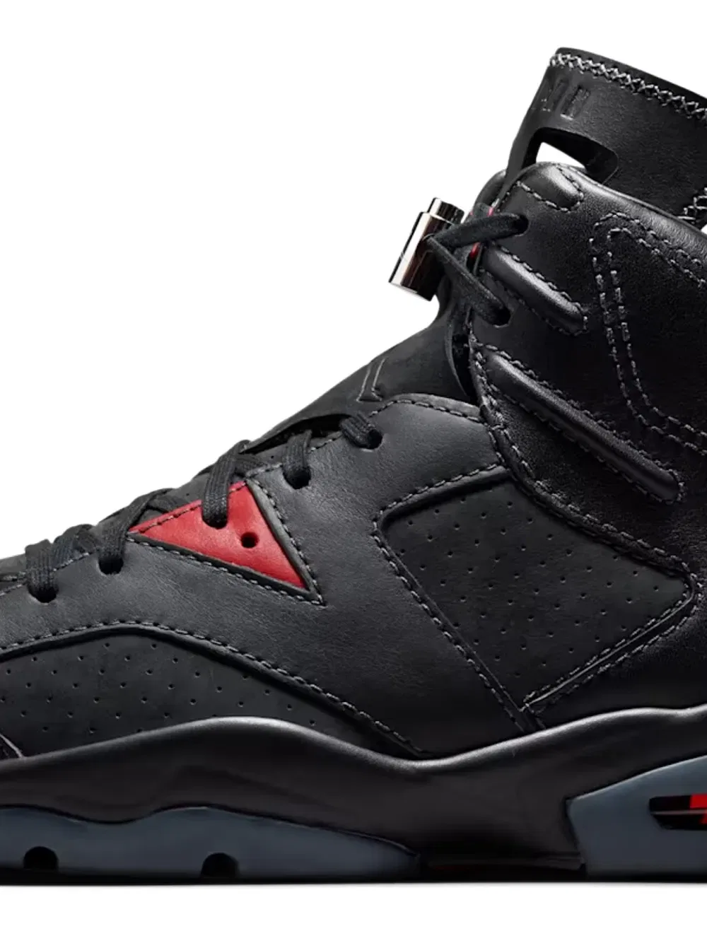 Перфорированные кроссовки Air Jordan 6, черный — фото 2