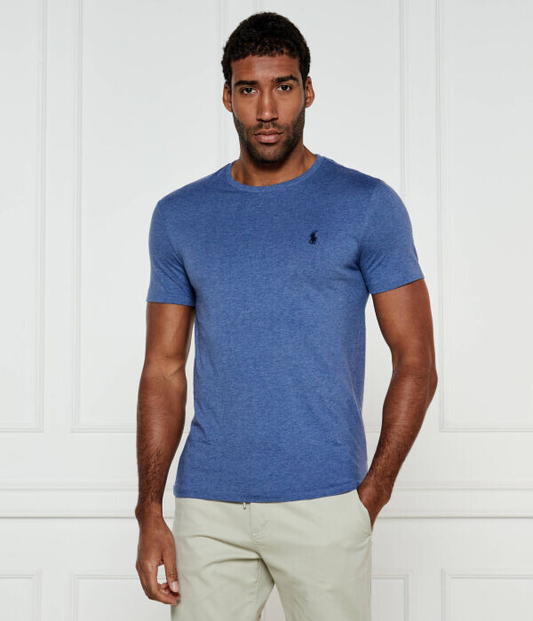 

Футболка Polo Ralph Lauren облегающая с логотипом, синий