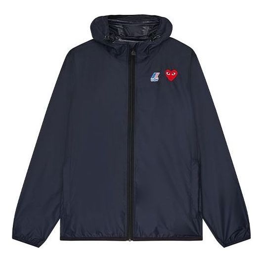 

Куртка COMME des GARCONS PLAY x K-Way Zip Jacket 'Navy', темно-синий