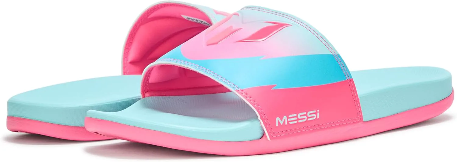 Шлепанцы Adidas unisex-adult Adilette Comfort Messi, розовый — фото 3