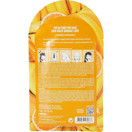 Маска для волос Fresh Food Orange Cap and Banana Farm Skin — фото 3