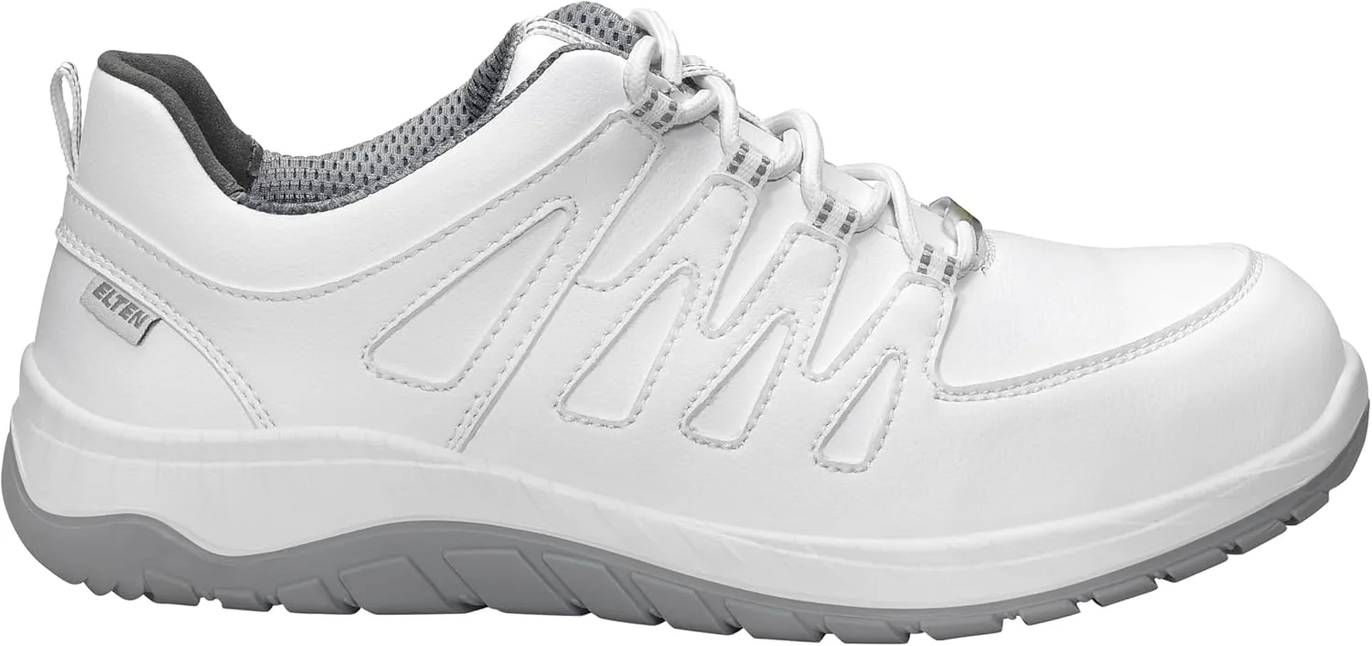 Защитные ботинки ELTEN Maddox White Low ESD S3S, для мужчин и женщин, текстиль, стальной защитный носок, легкие, спортивные, белый — фото 2