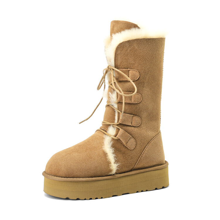 

Зимние ботинки женские коричневый Yeezyy Reezy