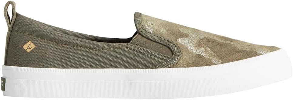 Женские туфли Sperry Crest с двойной эластичной вставкой, оливковый — фото 2