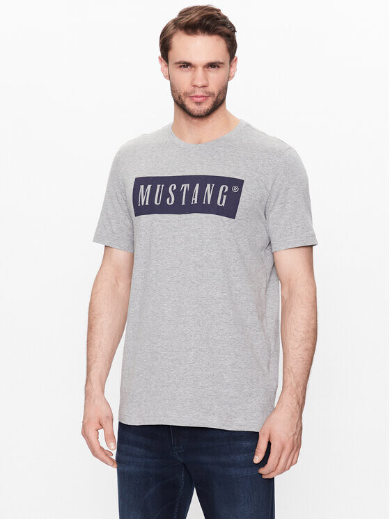 

Футболка стандартного кроя Mustang, серый