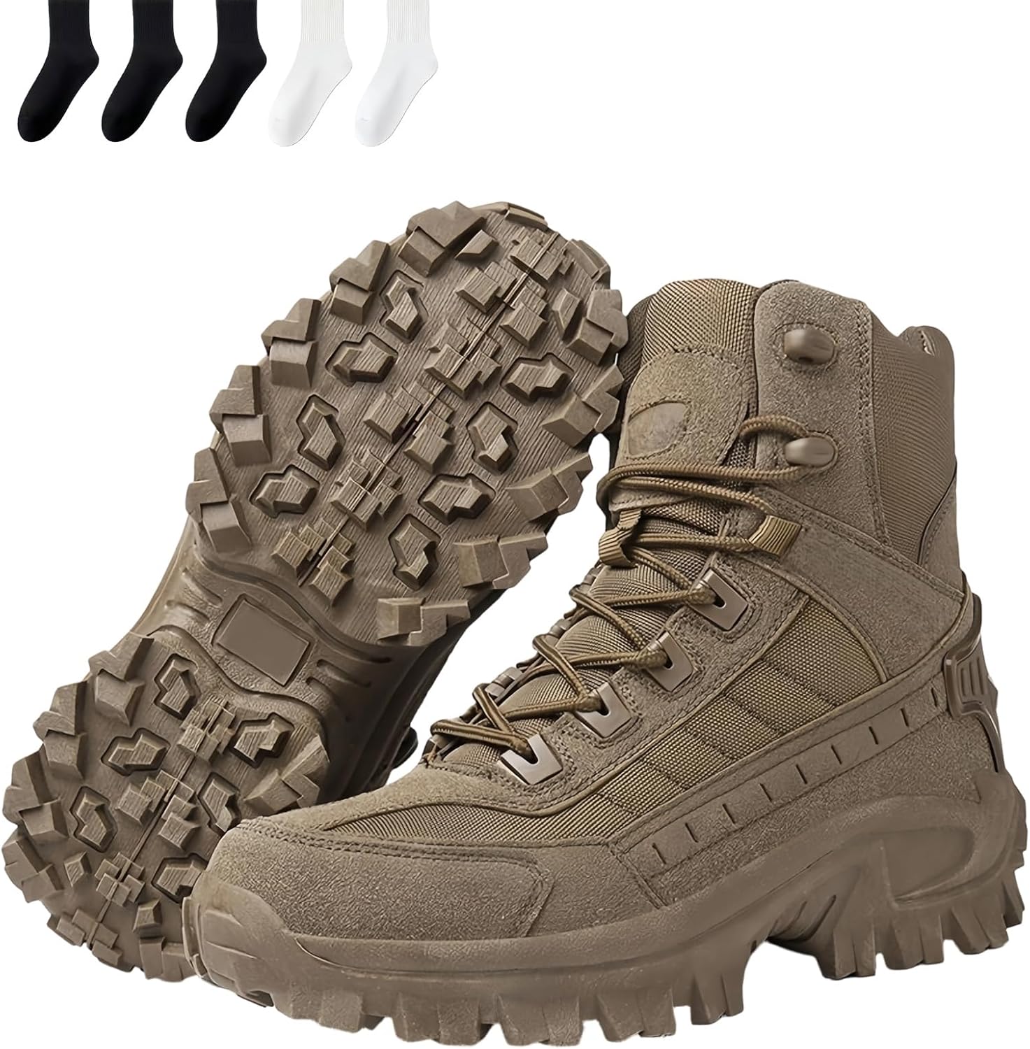 

Кожаные ботинки Luxsines, мужские ортопедические защитные ботинки с проколозащитой, водонепроницаемые, противоусталостные, походные ботинки Generic, Coffee