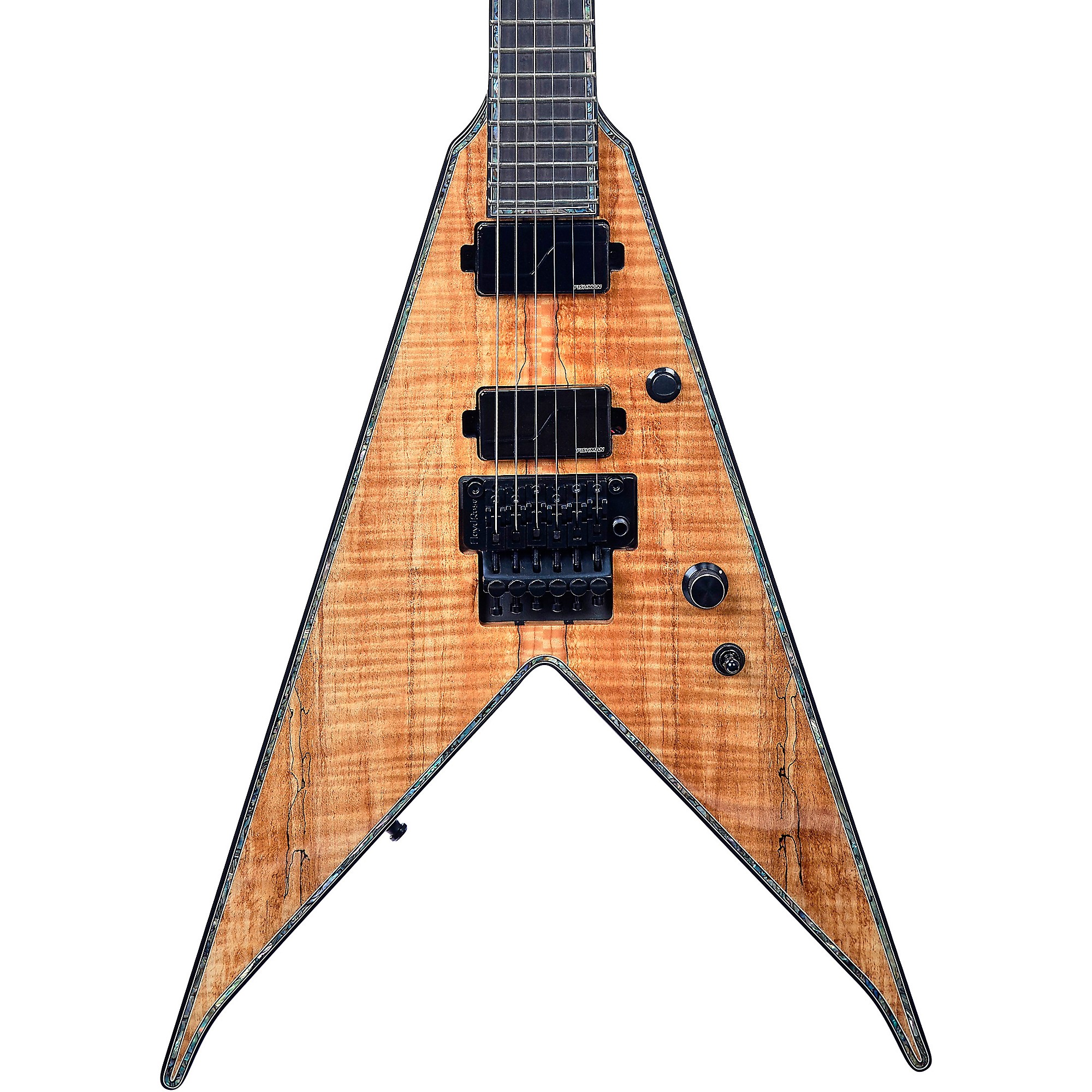 

B.C. Rich JR-V Extreme Exotic с электрогитарой Floyd Rose Spalted Maple