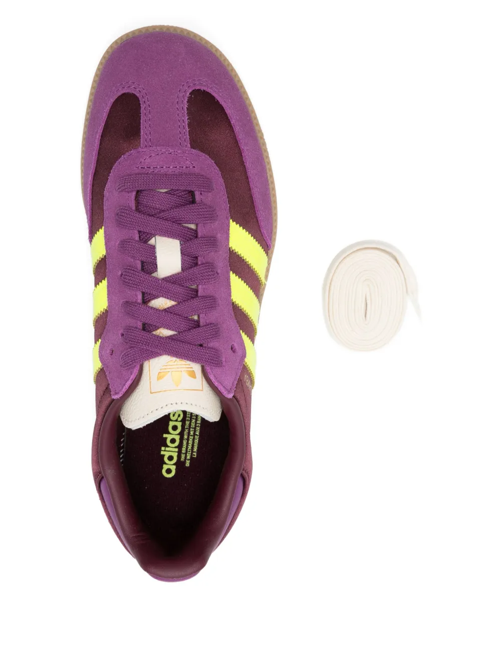 Кроссовки Samba OG на шнуровке Adidas, фиолетовый — фото 4