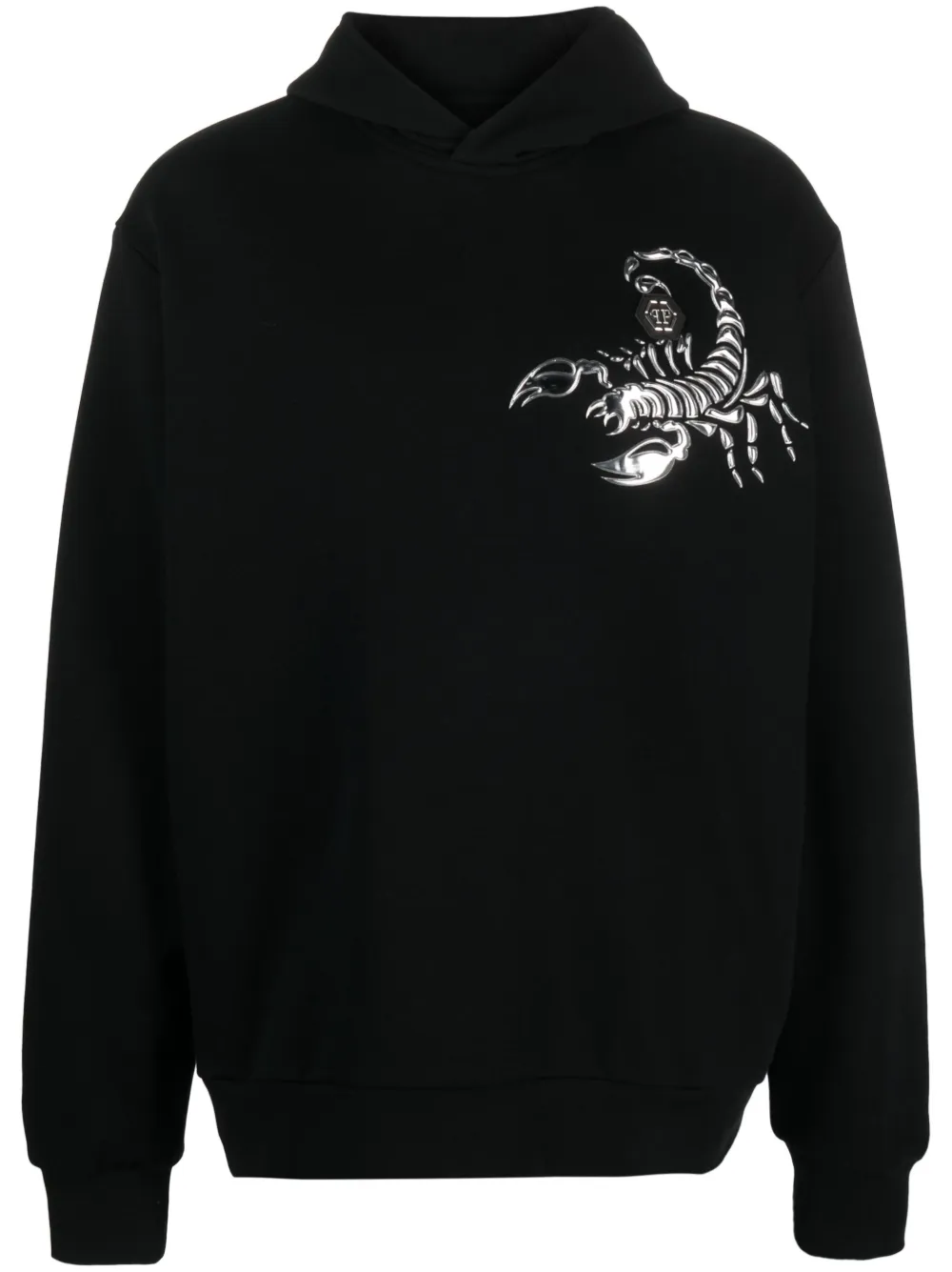 

Худи Scorpion с аппликацией Philipp Plein, черный