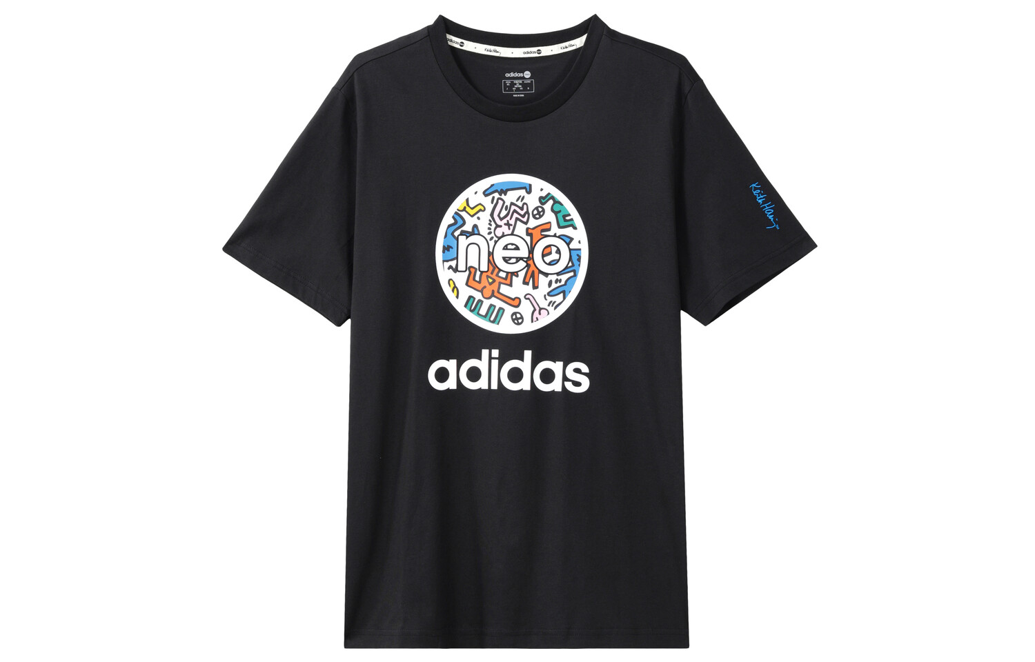 

Футболка Keith Haring X унисекс, черная Adidas Neo, черный