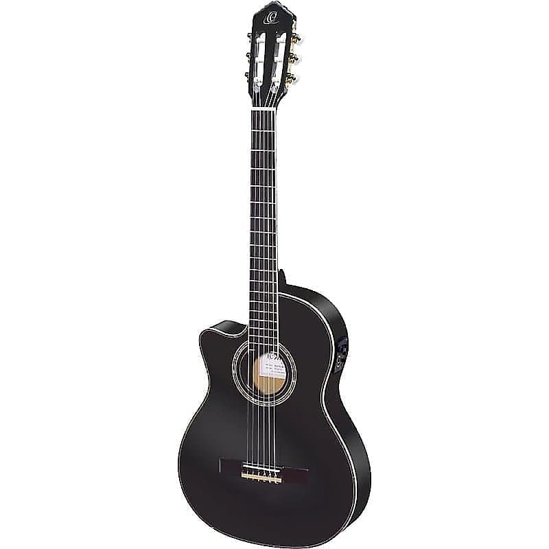 

Акустическая гитара Ortega Guitars Family Series Pro A/E Left-Handed Guitar in Satin Black w/ Gig Bag & Video Link