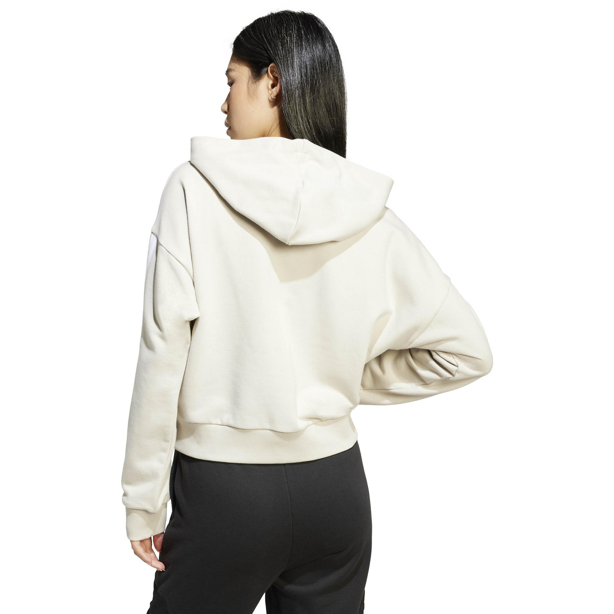 Adidas Sportswear Толстовка с молнией 'Essentials' Athletic в цвете White, Wool White — фото 3