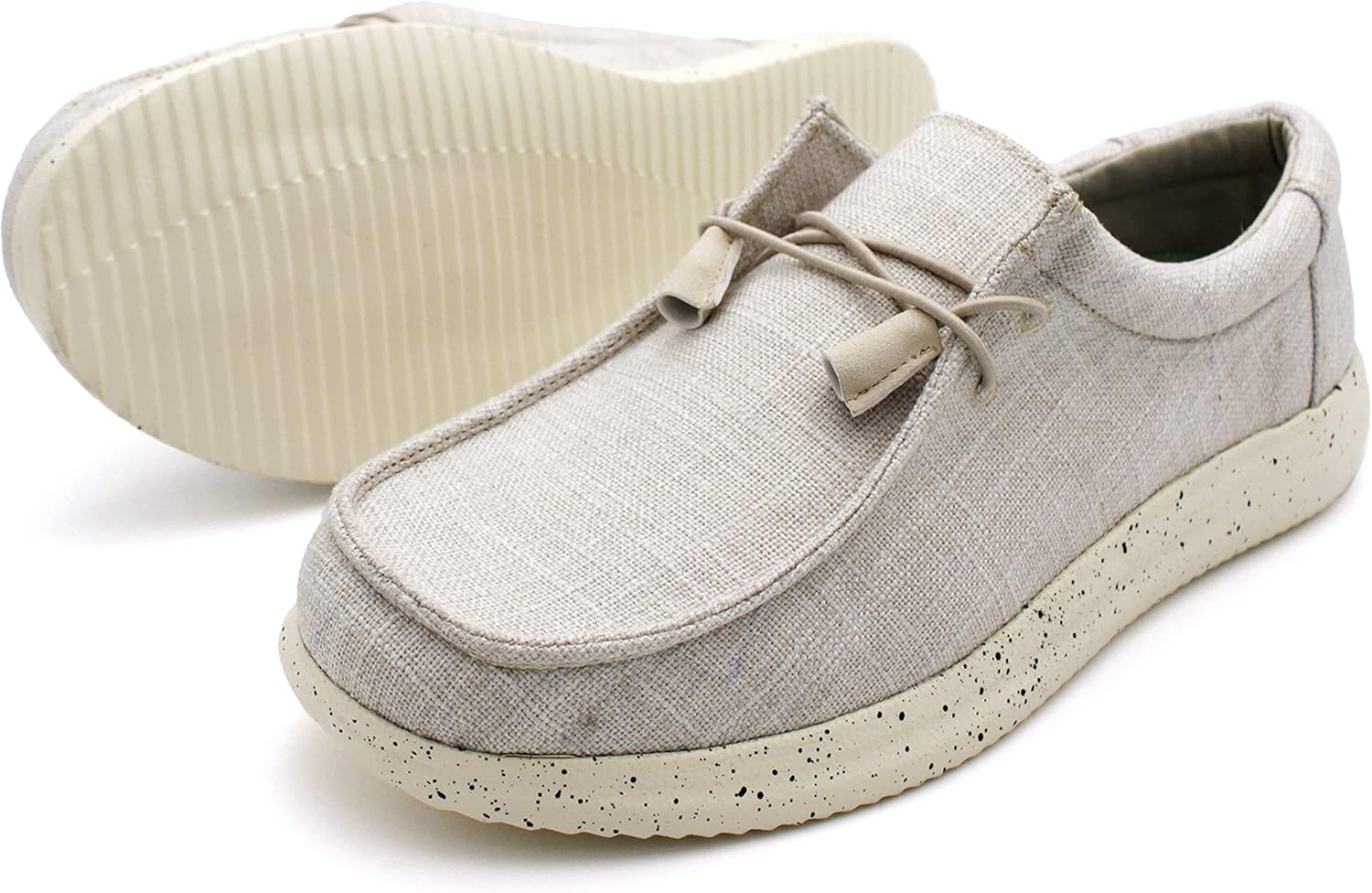 

Мужские лоферы с верхом из холста Mens Hola, модные, без шнуровки, бежевые, шерстяные Town Forst, бежевый