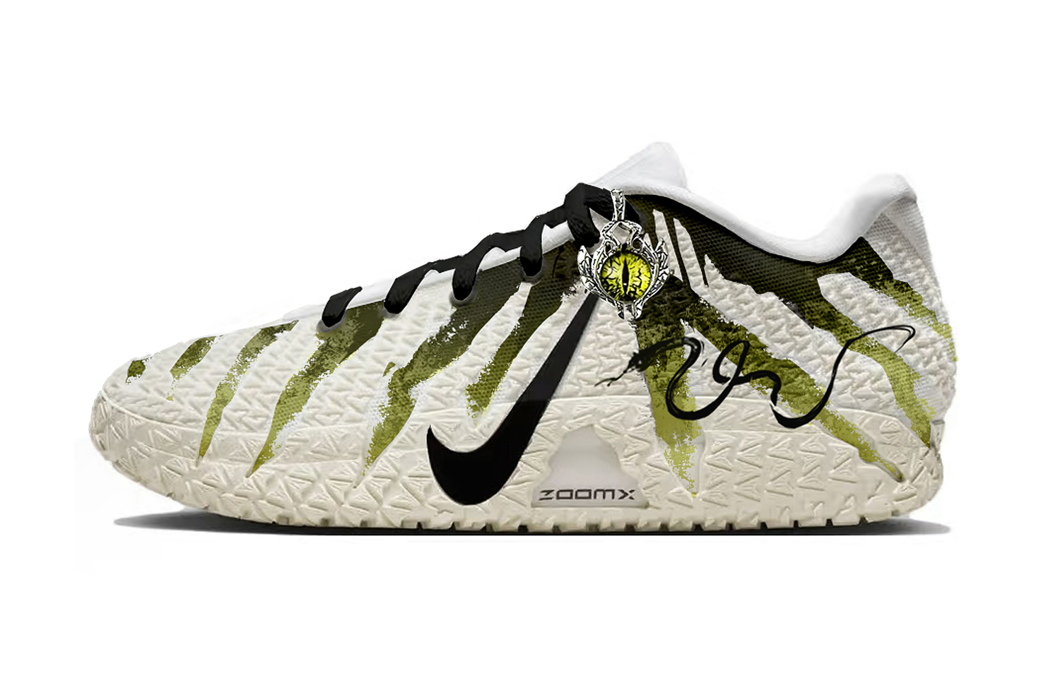 

Nike Кроссовки баскетбольные Ja Morant 3 Venomous Shadow Hunter Abrasion Resistant Slip Resistant низкие мужские black white