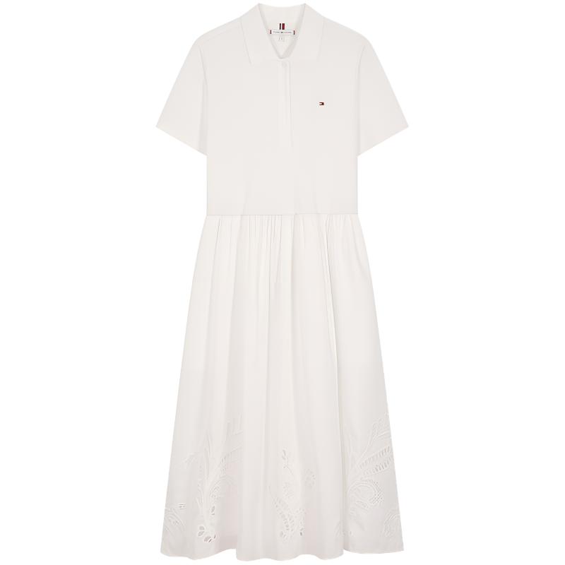 

Женское платье с коротким рукавом Tommy Hilfiger, белый