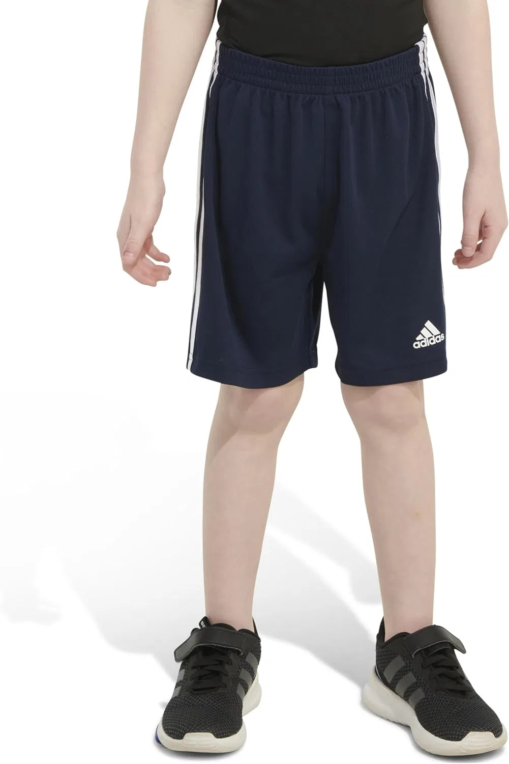 Детские классические шорты Adidas с тремя полосками, Collegiate Navy — фото 4