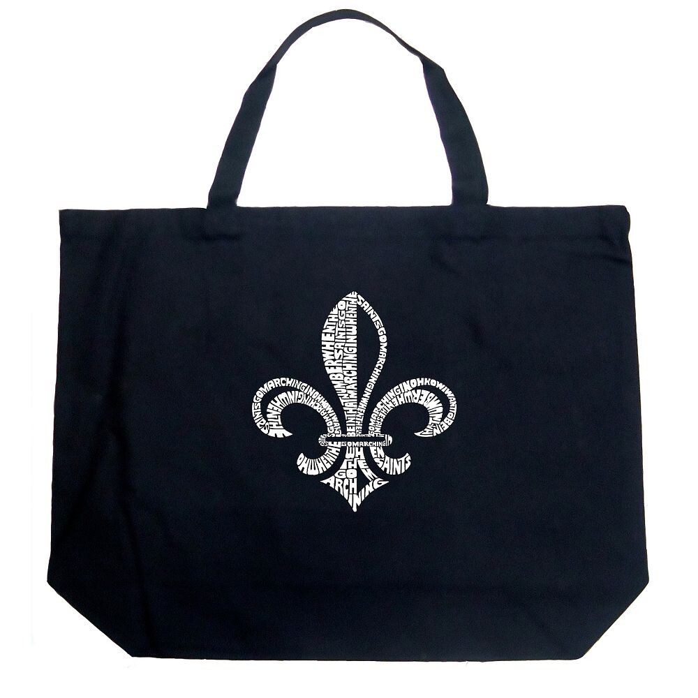

Большая сумка Word Art Tote Bag и текст песни When the Saints Go Marching In LA Pop Art, черный