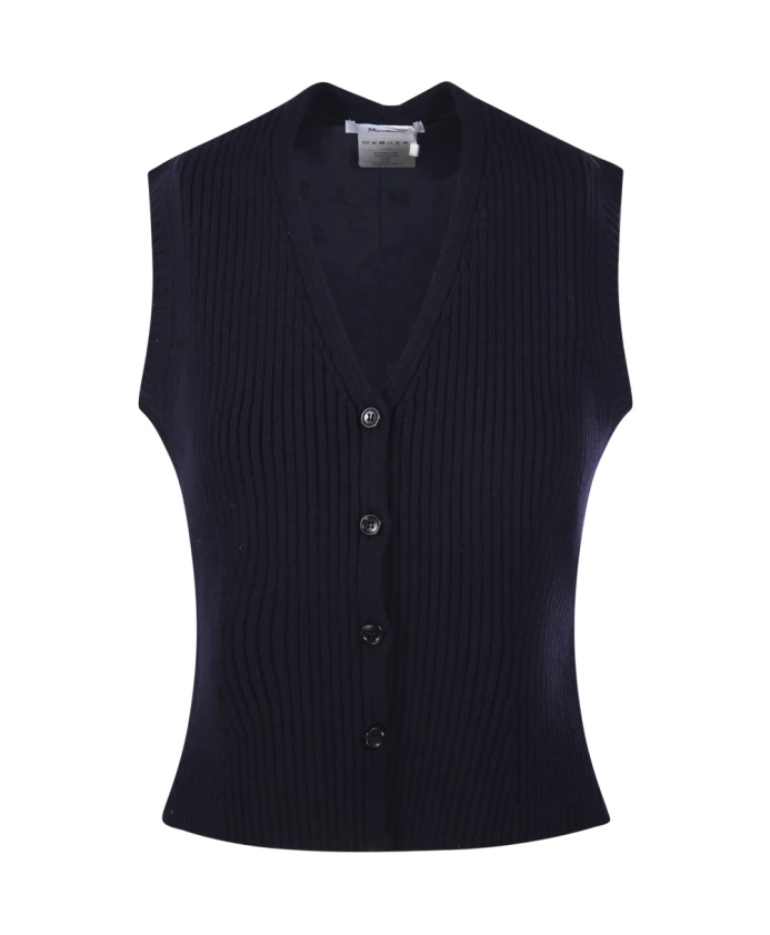 

Вязаный жилет Madre Max Mara, синий