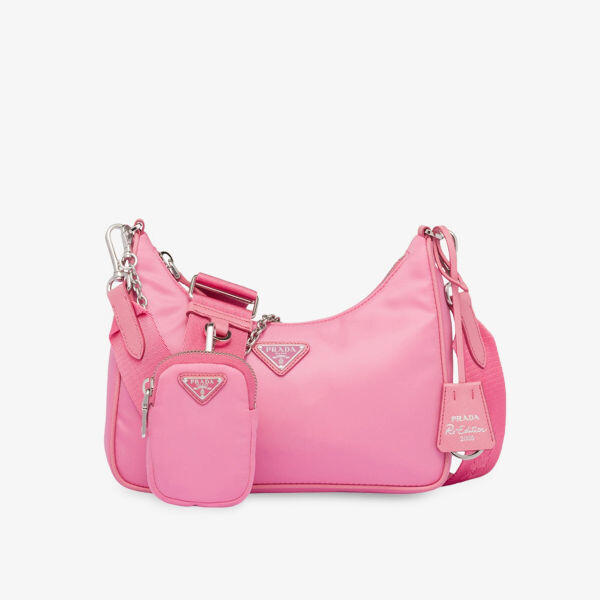 

Сумка на плечо Re-Nylon 2005 из переработанного нейлона Prada, розовый