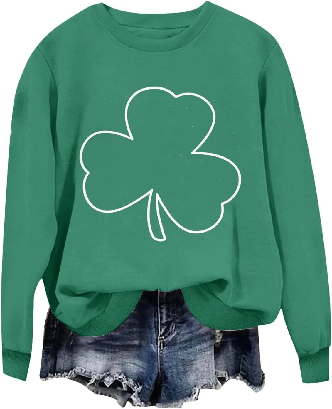 

Свитшот St Patricks Day с клевером Cltopsku