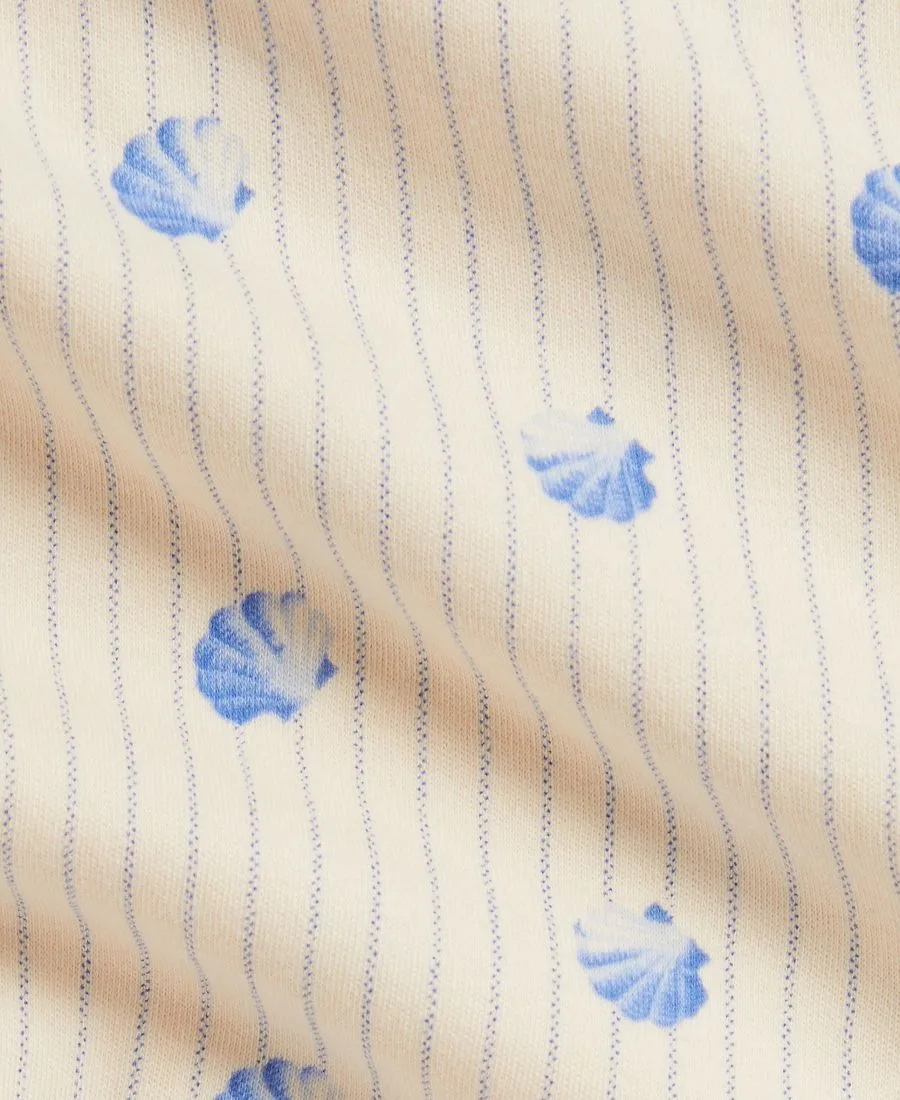 Детский комбинезон без рукавов с принтом "ракушка" для мальчиков Polo Ralph Lauren, Seashell Stripe — фото 3