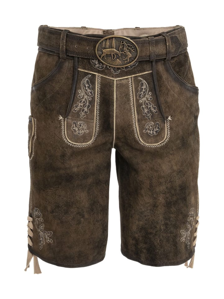 

Spieth & Wensky Кожаные брюки DETtelbach средне-коричневого цвета