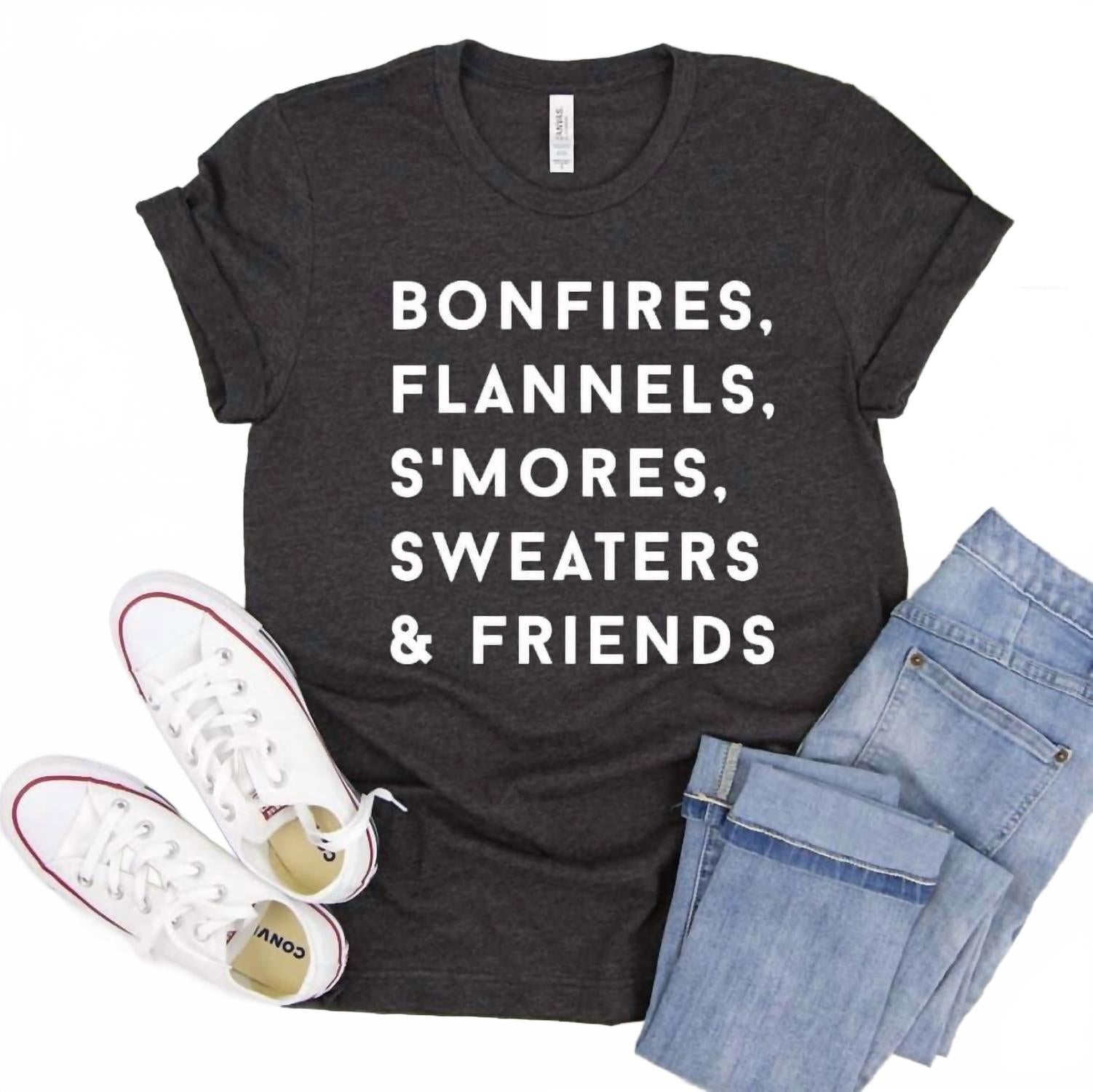 

Женская футболка Bonfires & Flannels с принтом в черном цвете Rags & Royal