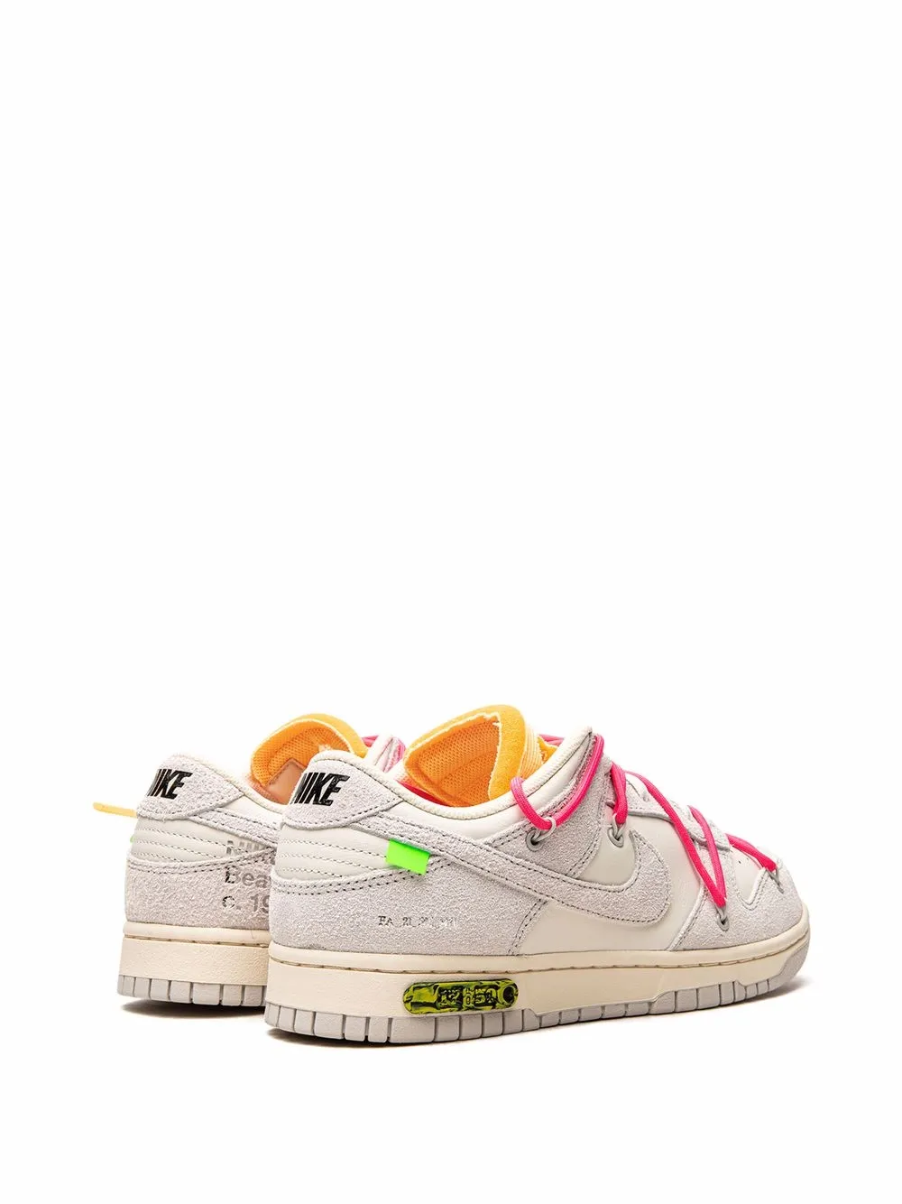 Кроссовки Dunk Low Nike X Off-White, серый — фото 3