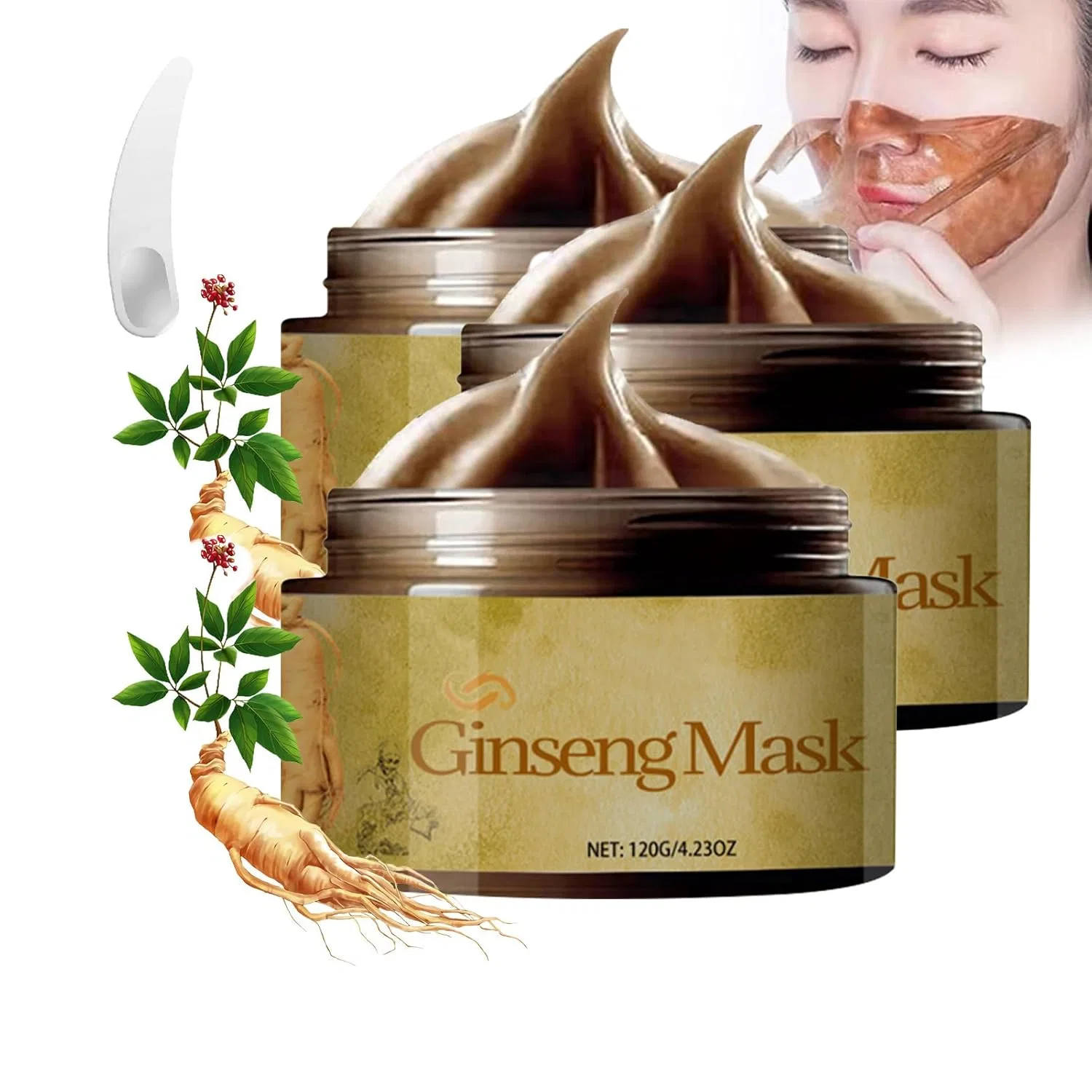 Маска для лица Recitem — Корейская отшелушивающая с женьшенем, . , 3 Pieces