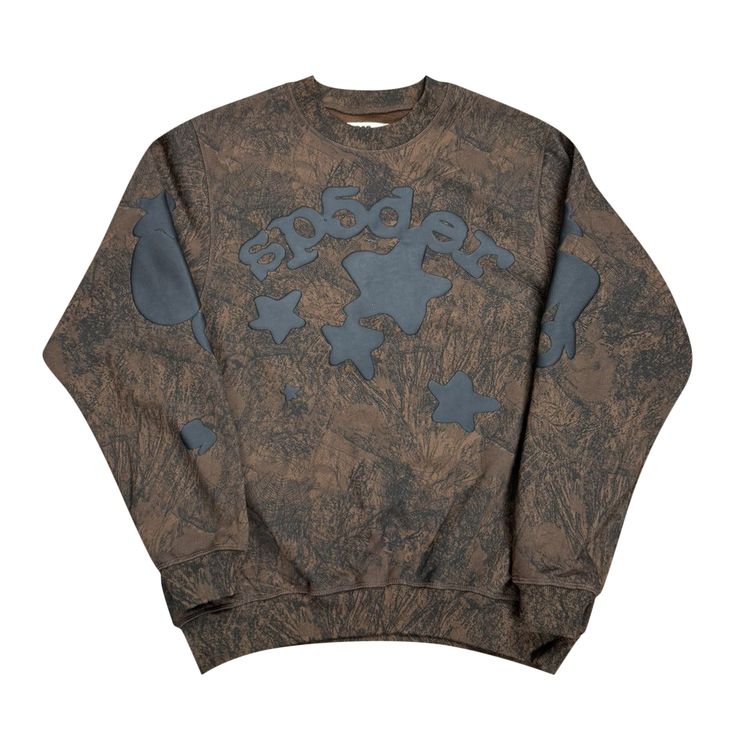 

Толстовка Sp5der x ComplexCon Tree Crewneck Camo, коричневый