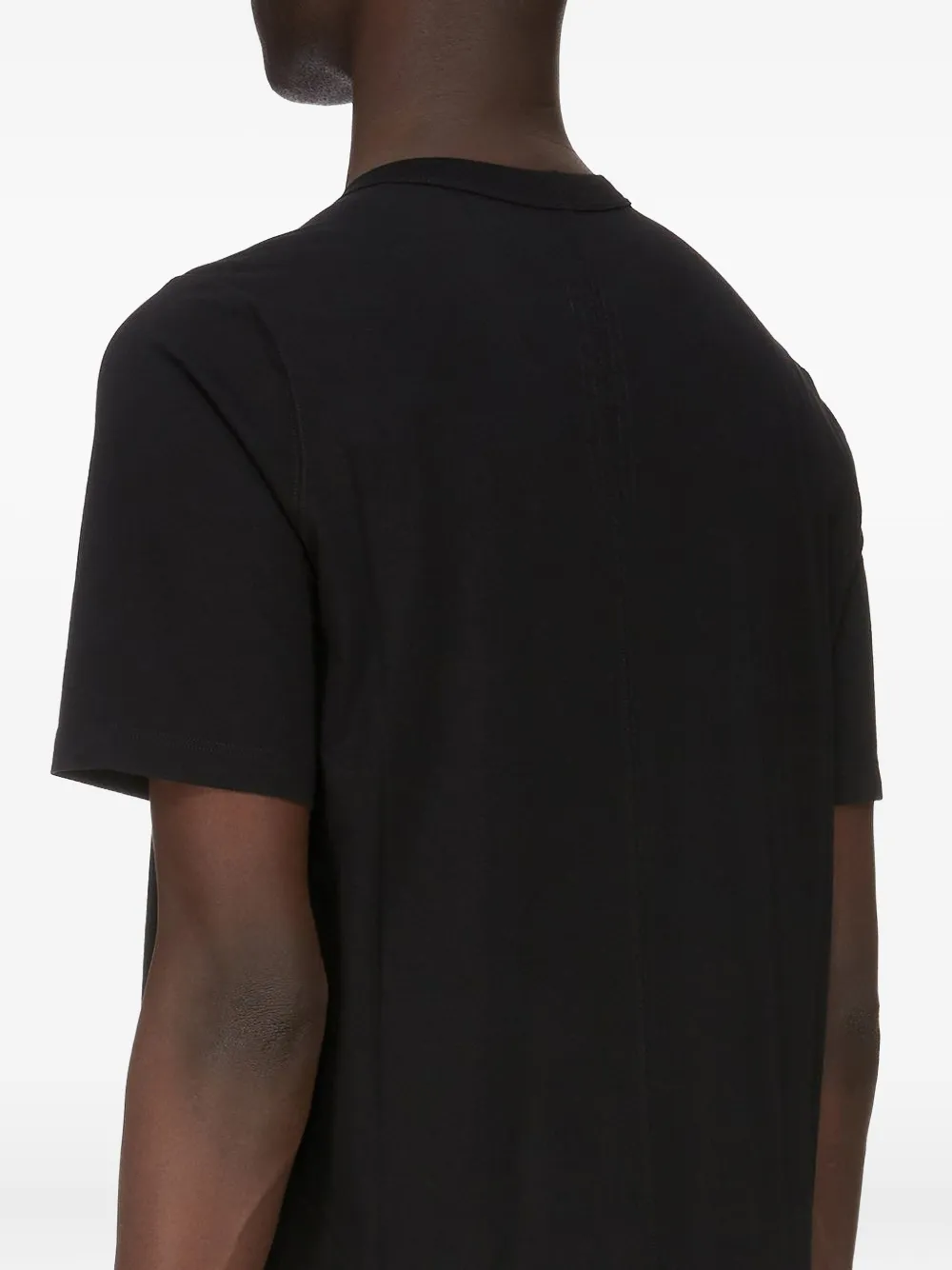 Хлопковая футболка с короткими рукавами Rick Owens, черный — фото 4