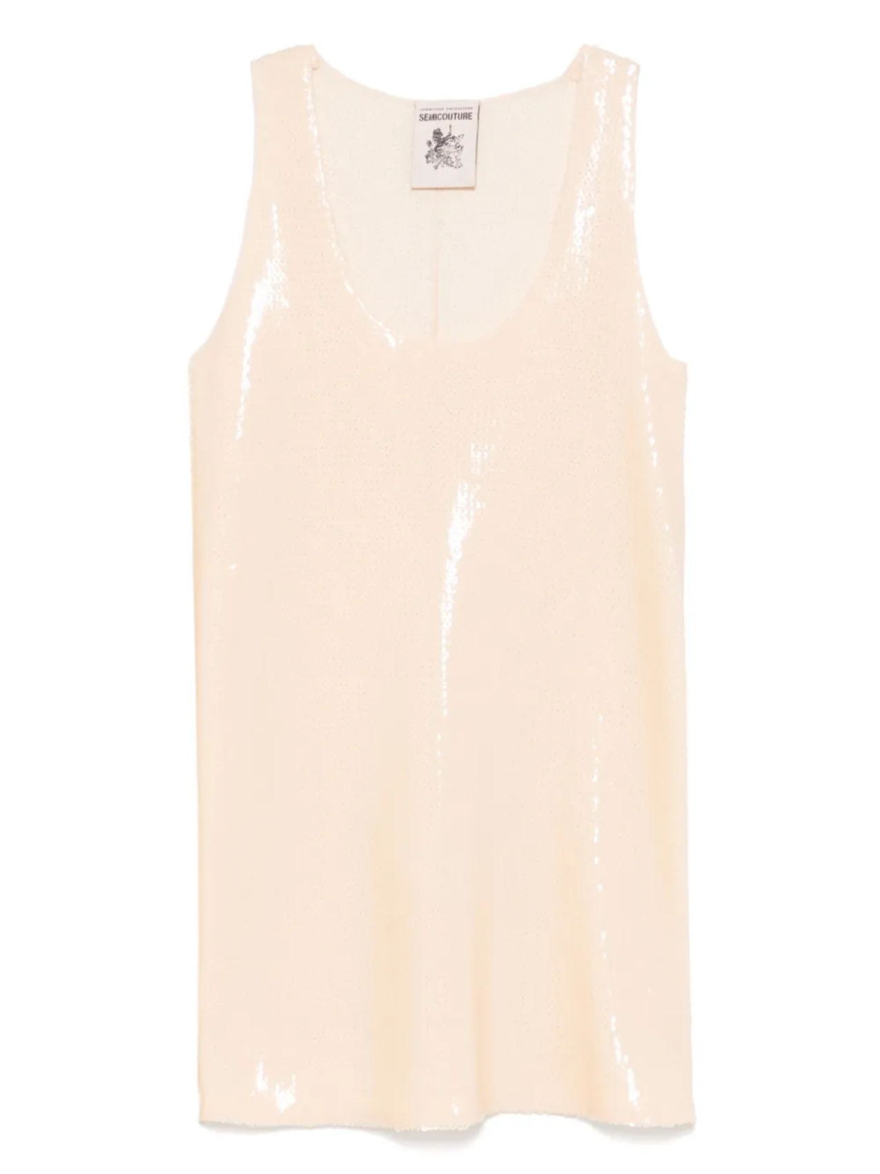 

Платье мини Mina Semicouture, нейтральный