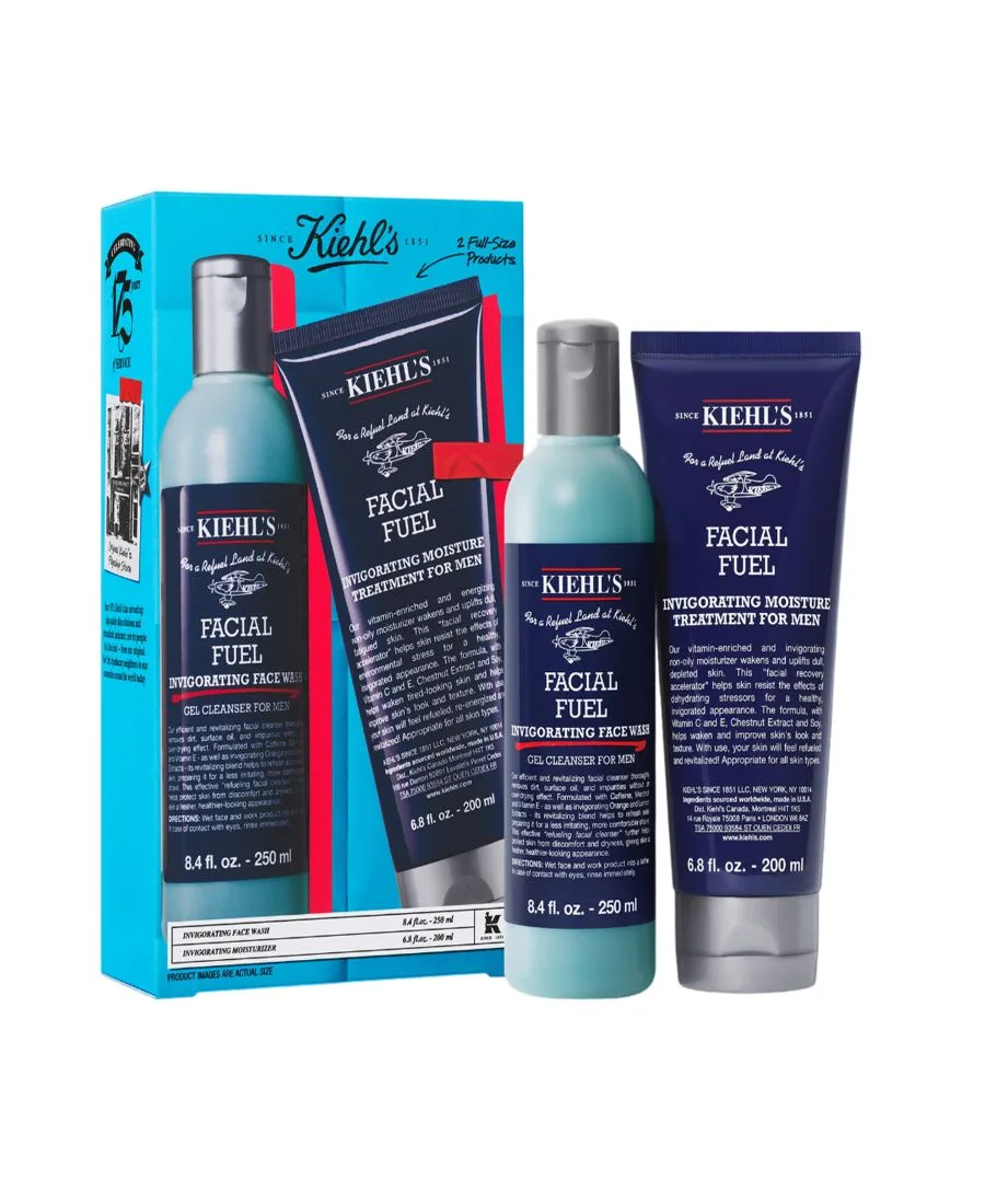 Kiehl's Since 1851 Мужской набор из 2 предметов: очищающее средство для лица и увлажняющий крем The Classic Gentleman Collection
