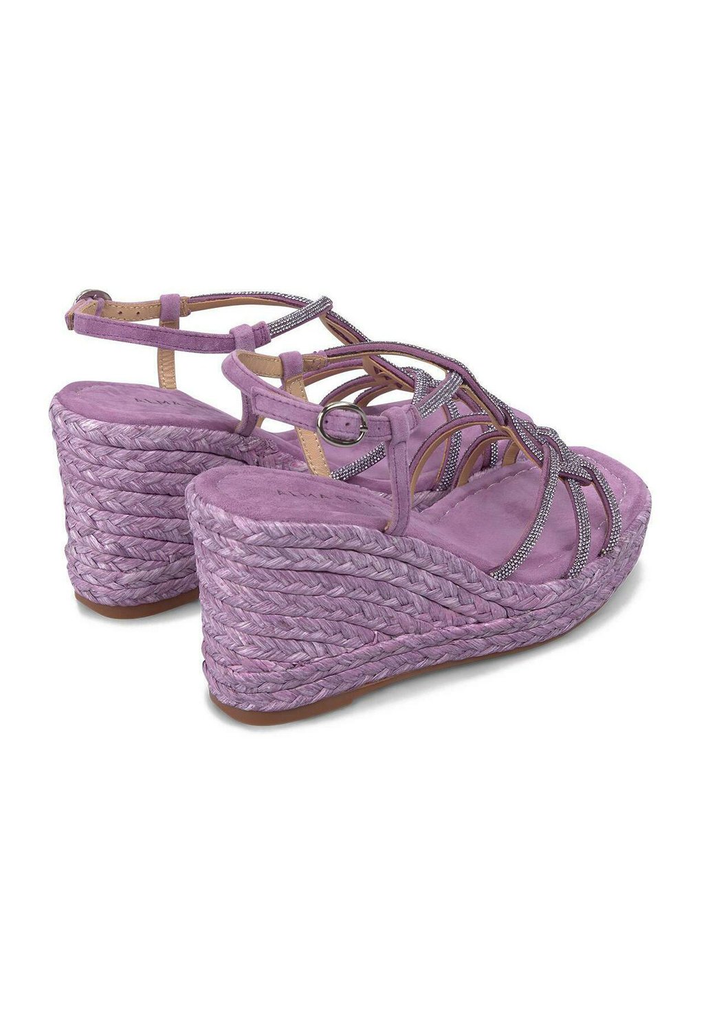 Босоножки на танкетке High heeled sandals Alma en Pena, фиолетовый — фото 4