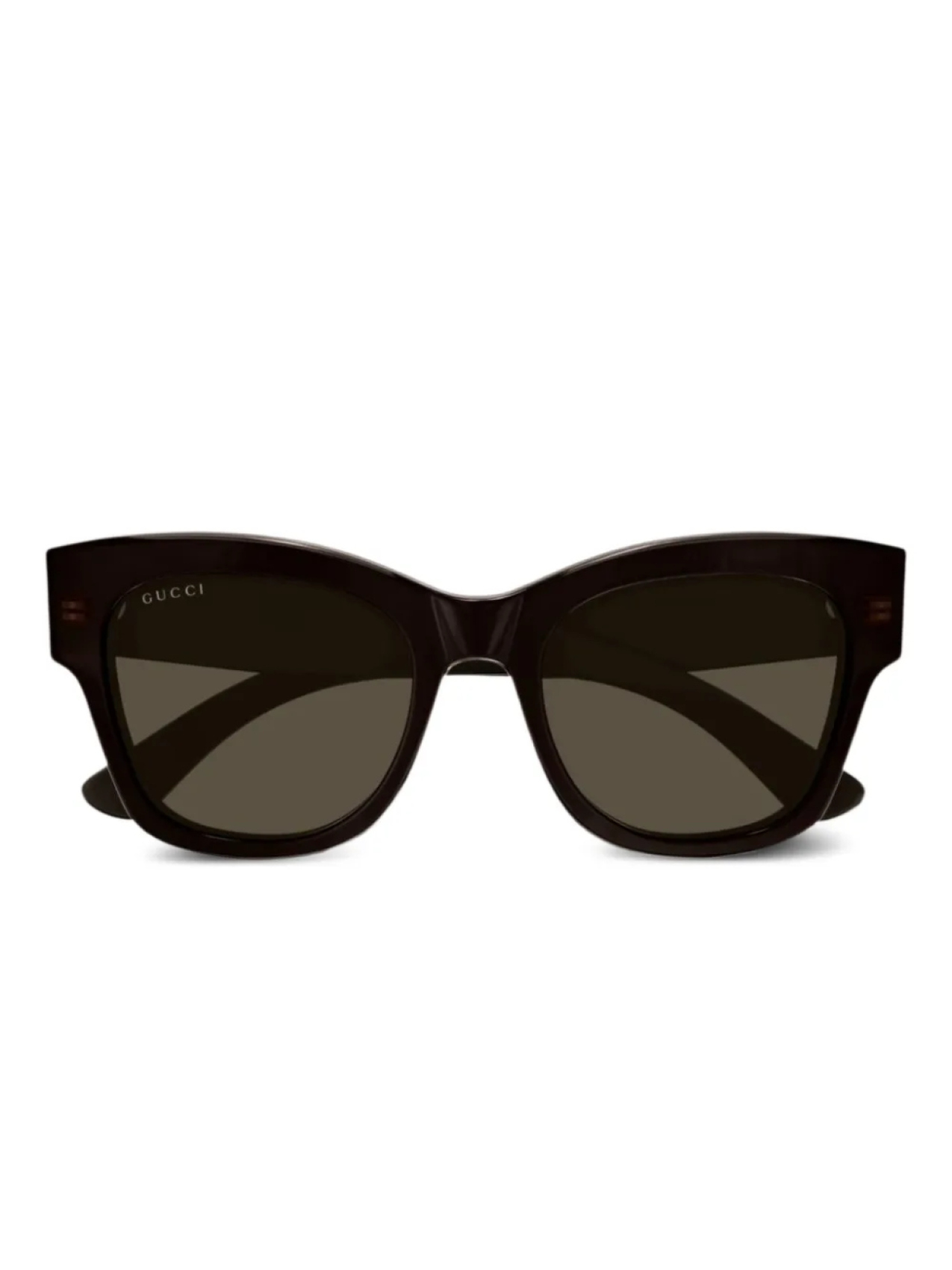 

Gucci Eyewear солнцезащитные очки в оправе 'бабочка', коричневый