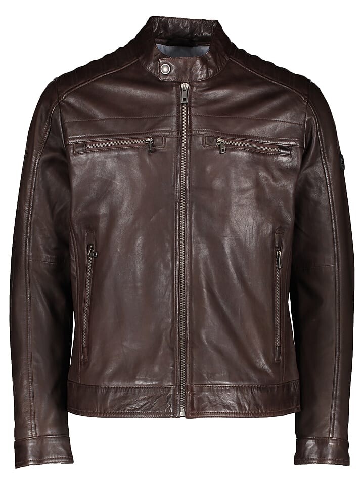 

Кожаная куртка Bugatti Lederjacke, темно-коричневый