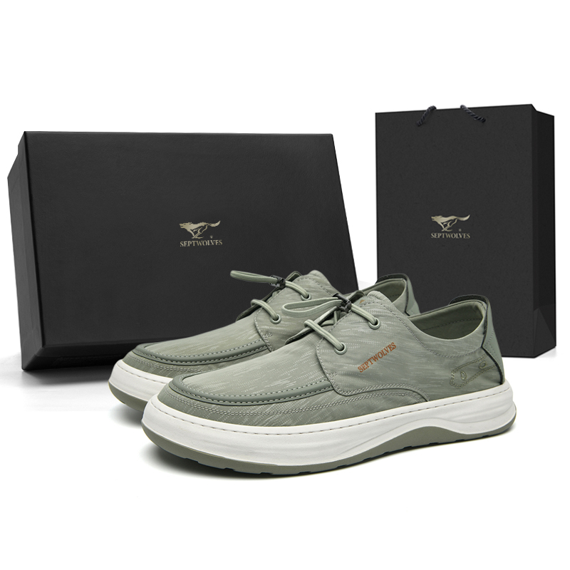 

SEPTWOLVES Низкие повседневные туфли мужские зеленые, цвет Green (Standard Leather Shoe Size)