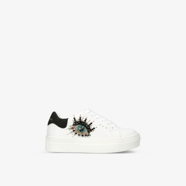 

Кожаные кроссовки на платформе Mini Laney Eagle 6-7 лет Kurt Geiger London, белый