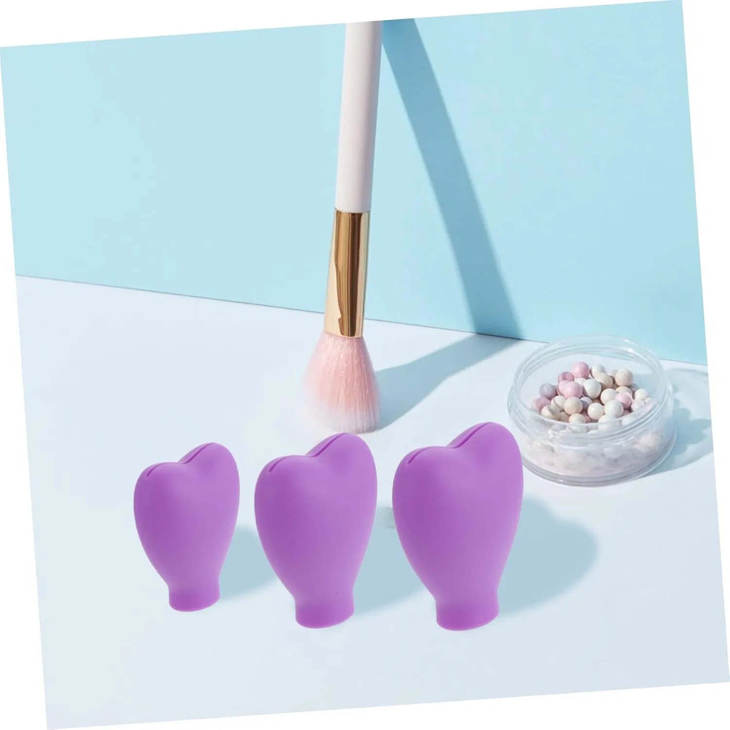 Набор силиконовых защитных чехлов для кистей Beaupretty 6 штук — фото 4