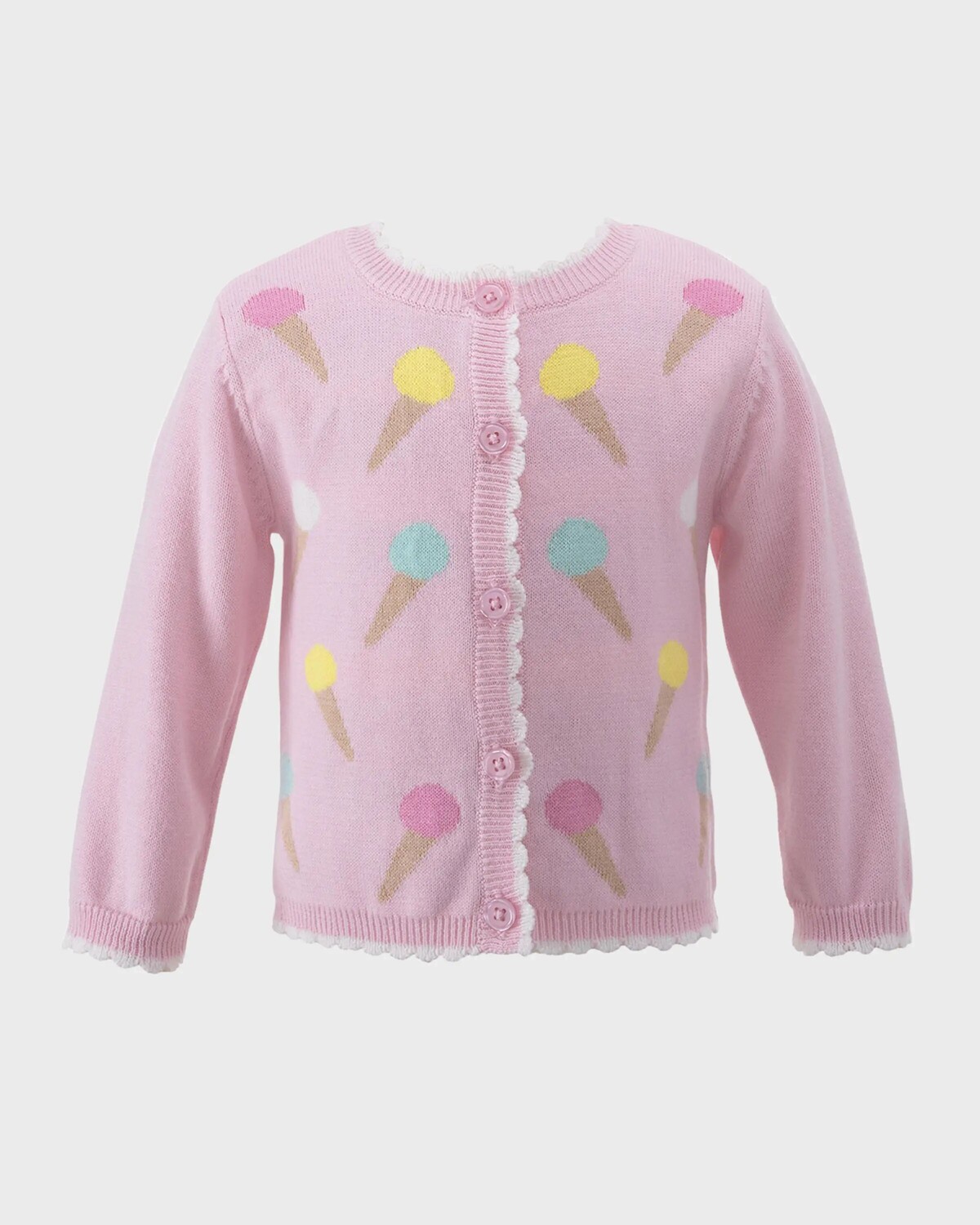 

Кардиган-мороженое для девочки, размер 3-24 м Rachel Riley, цвет Light Pink