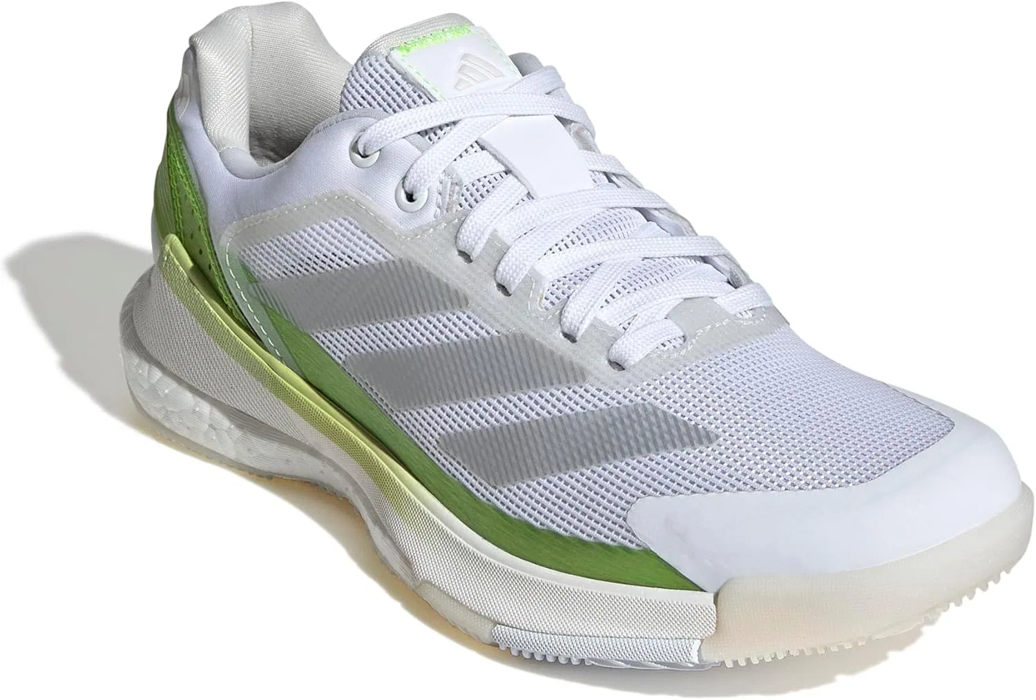 Кроссовки для падел adidas, White/Zero Metallic/Lucid Lemon — фото 2